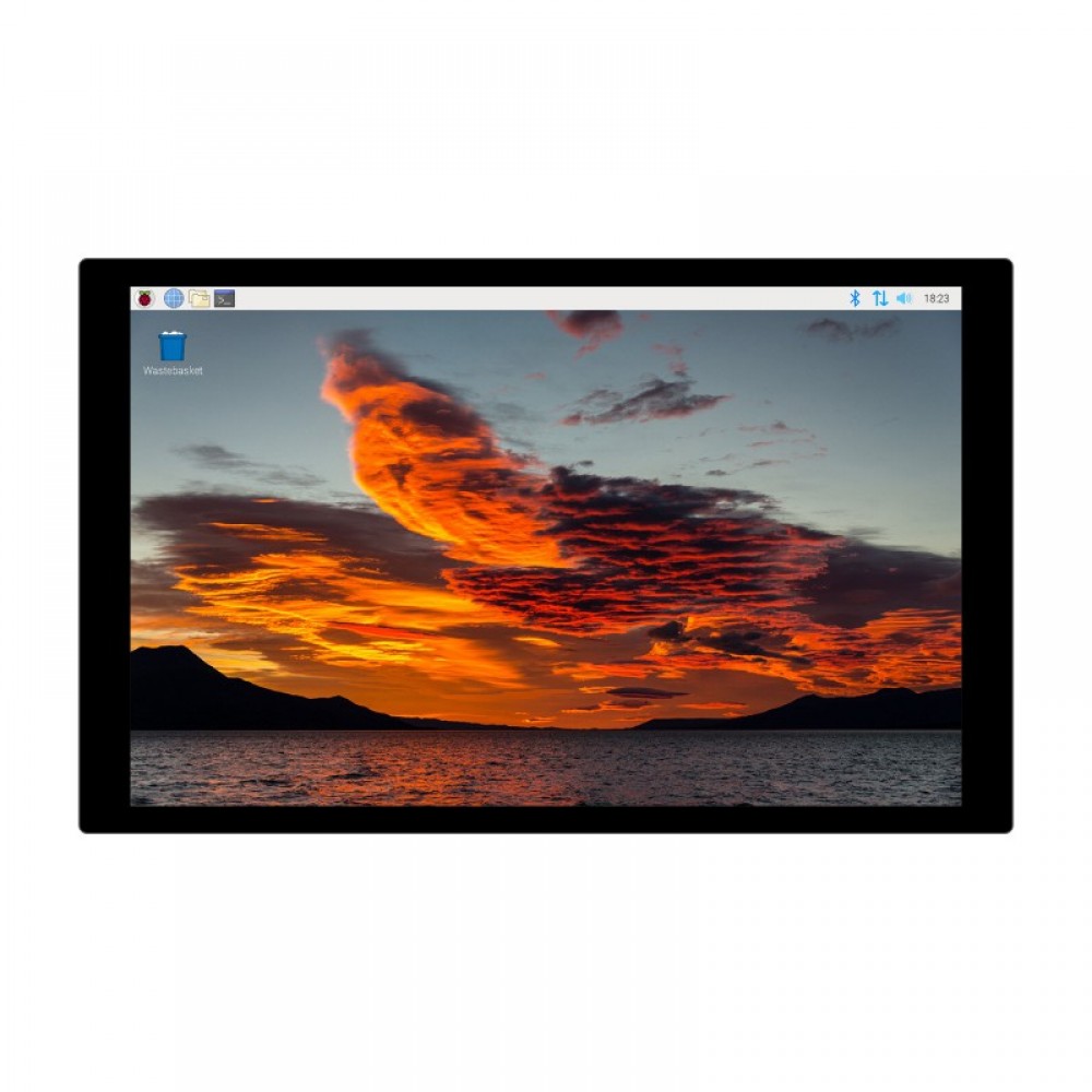 Waveshare 10.1inch Capacitive Touch Display, Optical Bonding Toughened Glass Panel, 1280×800, IPS, HDMI Interface
