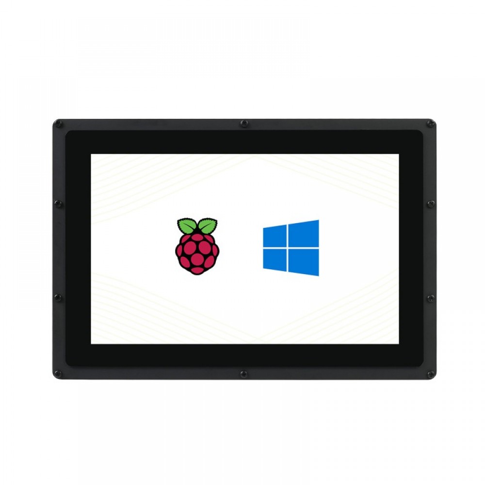 10.1inch Capacitive Touch Screen LCD (B) with Case, 1280×800, HDMI, IPS Screen, Low Power, with US Power Supply