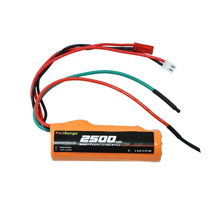 Pro-range ISR 18650 3.7V 2500mAh 8C 1S1P Li-Ion Battery – Pack of 10